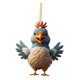 thumbnail image 5 of Adorno Colgante De Pollo De Dibujos Animados Decorativo Para Pared De Cumplea?os De Boda Azul Y Blanco, 5 of 5