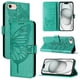 thumbnail image 4 of Funda cartera mariposa para iPhone 16e con soporte y ranuras para tarjetas Verde, 4 of 5
