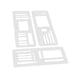 thumbnail image 1 of Juego De 3 Plantillas De Registro Flexibles Para Planificadores De Planificación Diaria, Estilo A, 1 of 3
