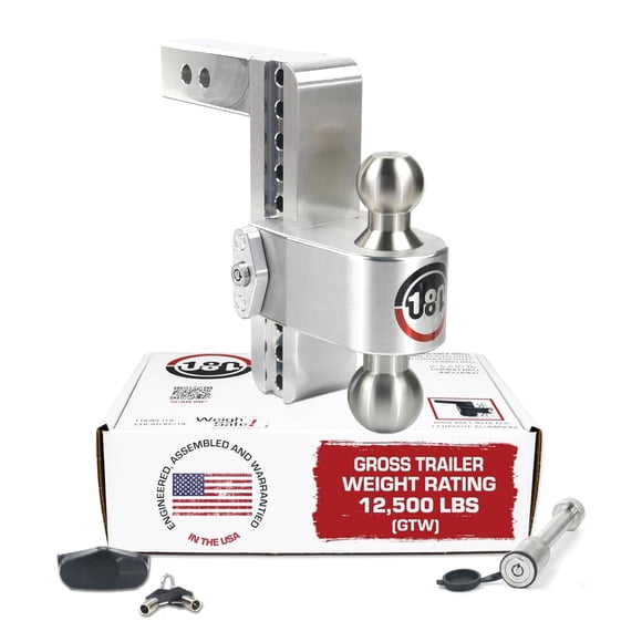 Enganche para remolque Weigh Safe con caída ajustable de 8" y receptor de 2"