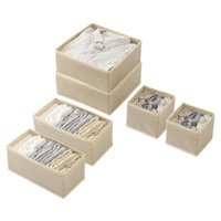 Crusec - Set De 6 Cajas Plegable Organizador De Ropa Interior Y Mas