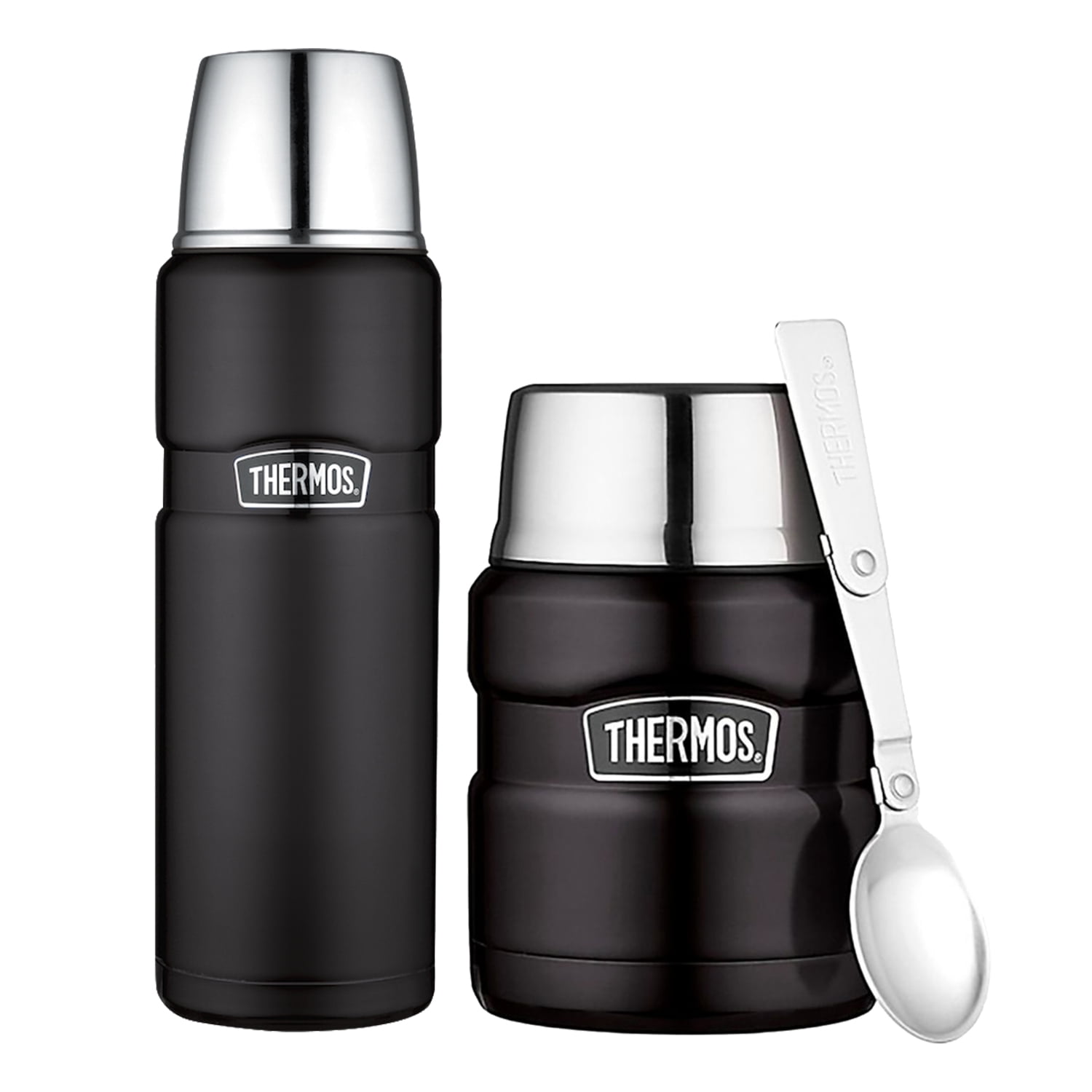 Thermos - Pack Termo De Comida +liquido King Negro
