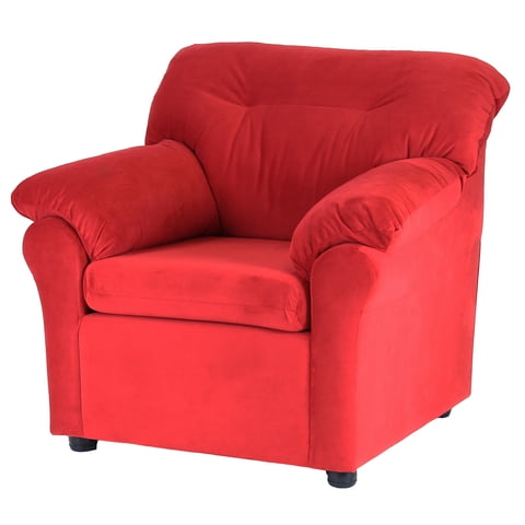 Muebles Altiro - Sofá Mateo 1 Cuerpo - Tela Felpa Rojo
