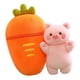 thumbnail image 2 of Almohada De Felpa De Zanahoria Linda Muñeca De Peluche De Zanahoria Para Vacaciones Cumpleaños Año Nuevo, 2 of 3