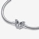 thumbnail image 3 of Pulsera Pandora Moments Cadena Serpiente con Cierre Mariposa Plata 7.5in, 3 of 6