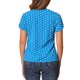 thumbnail image 3 of INSPIRE CHIC Blusa de lunares impresa para mujer de regreso a clases, cuello en V, manga corta, top para usar en el trabajo, talla L, azul cielo, 3 of 6