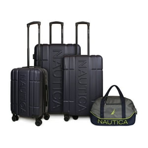 Nautica - Set 3 Maletas S+M+L Amsterdam Azul + Bolso Mannar S Gris