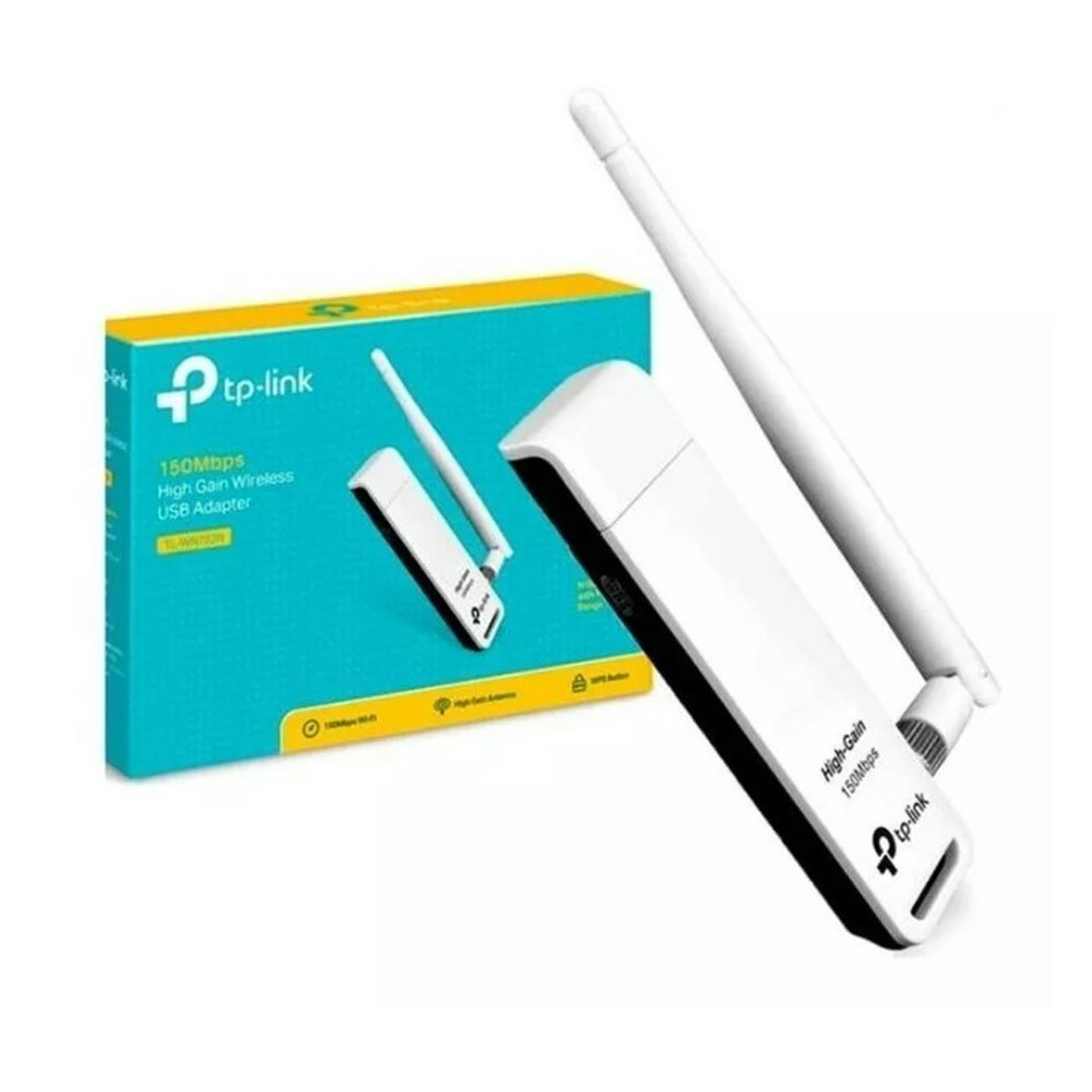 Tp-link - Adaptador Usb Inalámbrico De Alta Ganancia De 150mbps Tl-wn722n