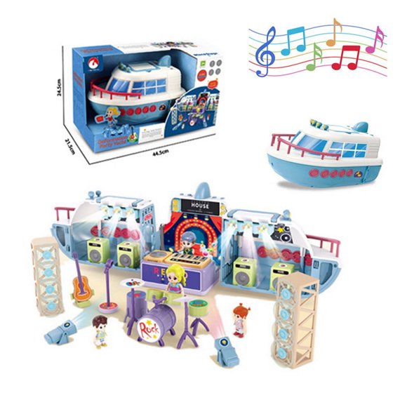 Yate Escenario Musical con Figuras Luces y Sonido Rock