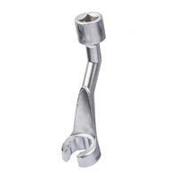 Magideal - Llave De Tubo De Combustible De 1/2 ""L, Llave De Tubo De Combustible De Doble Extremo, Herramientas Manuales Duraderas, Tuerca De Tubo De Combustible , 19Mm