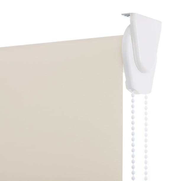 Cortina Roller Blackout Beige, Alto Ajustable máximo de 170 cm x Ancho a Elección para Sala, Living, Oficina o Dormitorio (105 cm de Ancho x 170 cm de Alto)