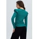thumbnail image 3 of Polera Mujer Con Vuelo Rib Recogido Verde, 3 of 4