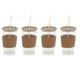 thumbnail image 1 of Vasos de Vidrio Mr. Coffee Sip Savvy Paquete de 4 444 ml con Tapa y Popote, 1 of 5