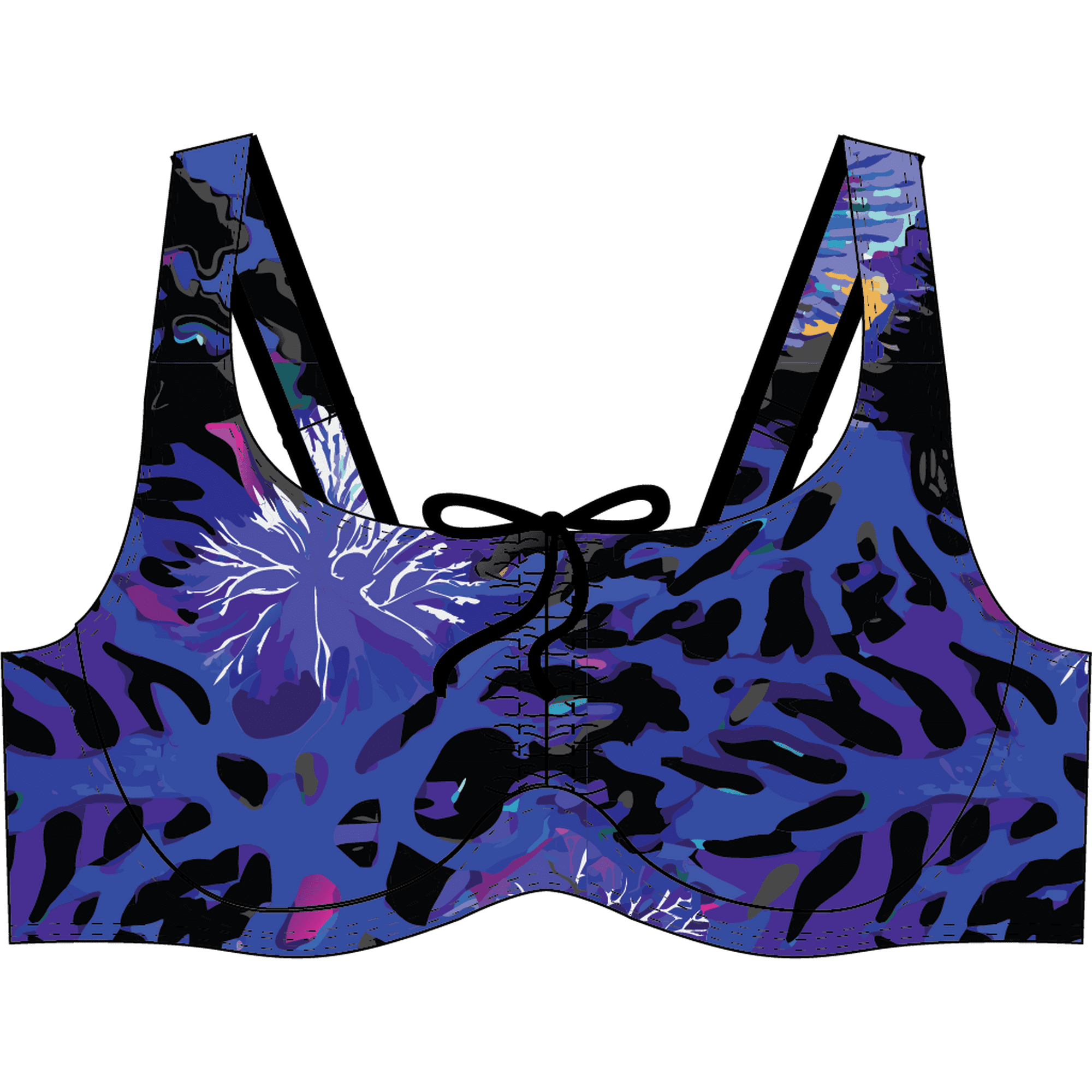 Samia - Bikini Copa C-d Blanda Estampado Azul 44