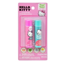 Set De Bálsamo Labial Townley Girl Hello Kitty, Paquete De 2 A Base De Plantas