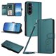 thumbnail image 1 of Funda Cartera Trébol para Samsung Galaxy S23 con Ranuras Tarjetas y Carga Inalámbrica Verde oscuro, 1 of 6