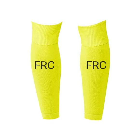 Medias De Futbol Deportivas Sin Pie Amarillo Flúor
