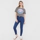 thumbnail image 4 of Polera Mujer Fun Manga Corta Crop Gris Waves Corona, 4 of 5