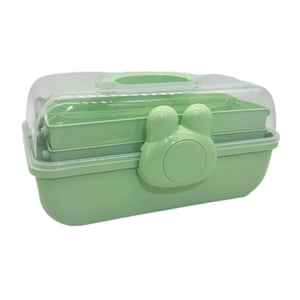 Bothyi - Caja De Almacenamiento Para Accesorios Para El Cabello, Estuche Para Guardar Horquillas, Coleteros, Gomas Para El Cabello, Color Verde