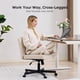 thumbnail image 5 of Silla de escritorio LukkDys Criss Cross con ruedas, tela beige, 5 of 8