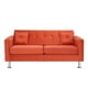 thumbnail image 1 of Sofa New Retro 3c Felpa 12 Naranja, 1 of 6