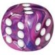 thumbnail image 4 of Juego de dados Chessex Festive Polyhedral Sunburst con 7 dados rojos, 4 of 4