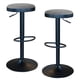 thumbnail image 1 of Juego de taburetes de bar AmeriHome Classic, tela gris carbón, x2, 1 of 5
