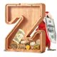 thumbnail image 1 of Billetes y monedas personalizados de madera grandes de Piggy Bank UBeeSize, 1 of 7
