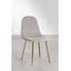 thumbnail image 3 of Pack 2 Sillas Trendytop Para Comedor Asiento Felpa Estructura Dorada - Gris, 3 of 3