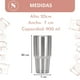 thumbnail image 2 of Vaso Térmico 900 ml Gris, 2 of 4