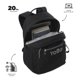 thumbnail image 5 of Mochila Universitario Acuarela Ecole Solid Porta Pc14  Negro, 5 of 6