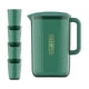 thumbnail image 3 of Jarra De Agua De 2,2 L Resistente Al Calor Para El Hogar, Oficina, Agua Fría, Tarro De Jugo, Verde Y 4 Tazas, 3 of 3