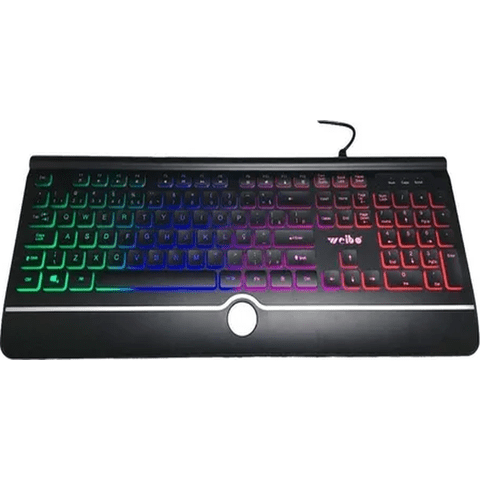 Genérico - Teclado Gamer Retroiluminado Rgb Weibo Negro