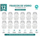thumbnail image 1 of Pack 12 Frascos Oso Vidrio 30ml con Tapa Ideal Recuerdos Dulces Eventos y Regalo, 1 of 2