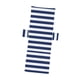 thumbnail image 5 of Funda De Silla De Playa A Rayas Para Mujer Con Bolsillo Para Vacaciones, Piscina, Viajes, Azul Oscuro Y Blanco, 5 of 5