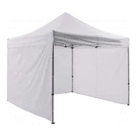 Tododescuento - Toldo Con Pared 3X3Mts, Arma Fácil, Oferta, Blanco, Plegable