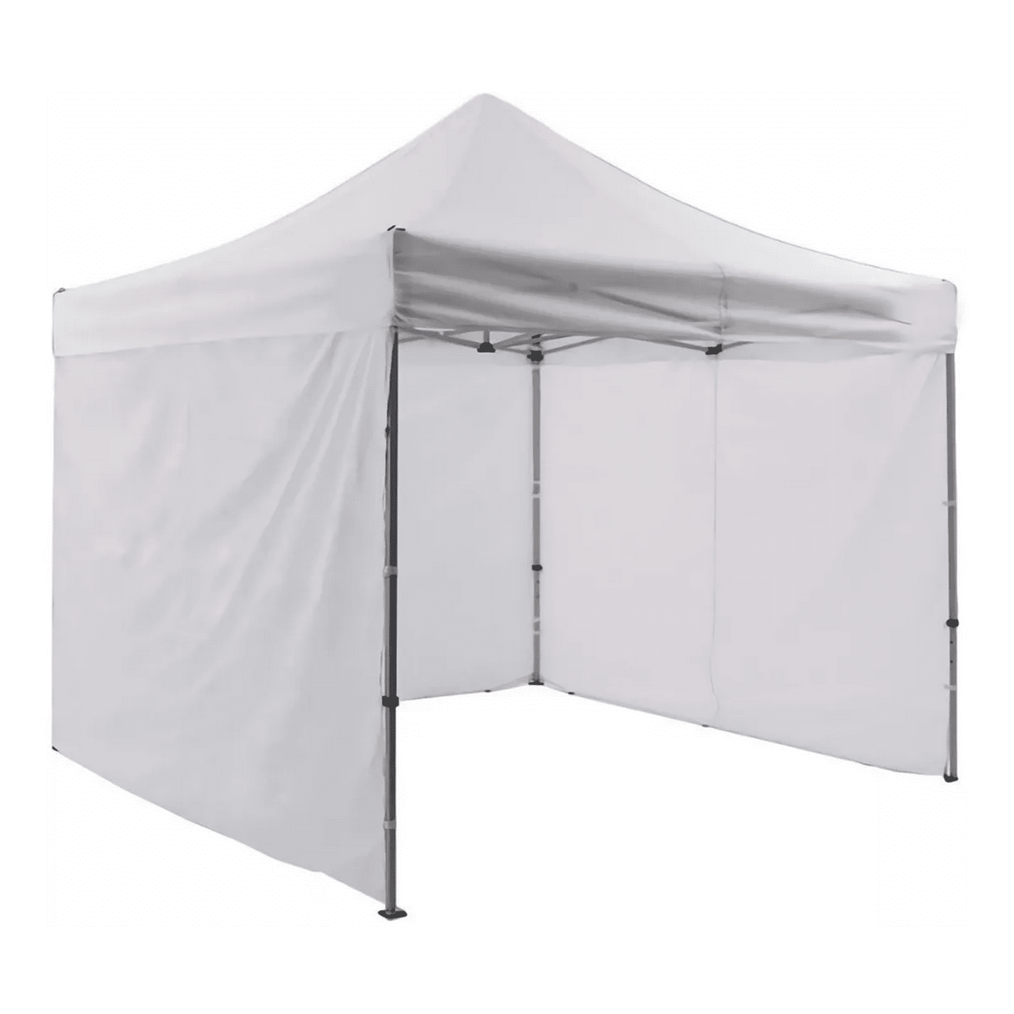 Tododescuento - Toldo Con Pared 3x3mts, Arma Fácil, Oferta, Blanco, Plegable