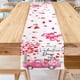 thumbnail image 1 of Camino de mesa con texto "Feliz Día de San Valentín", corazón de 72 x 13 pulgadas, manteles individuales románticos, centros de mesa, decoraciones para el hogar, cocina, boda, fiesta., 1 of 7