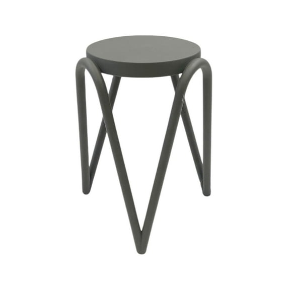 Piso Banco Apilable Deco Lisboa Gris Escandinavia 27x27x46cm