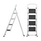 thumbnail image 2 of Escalera Acero Tubular 4 Peldaños Heavy Duty 150 KG – Blanca – JZ916-4B, 2 of 3