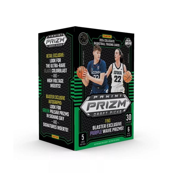 Caja de sobres de tarjetas coleccionables Panini 2024 Prizm Draft Picks