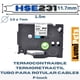 thumbnail image 1 of Cinta Termocontraible HSe-231 Alternativa Brother | 11.7 mm | Blanca, 1 of 5