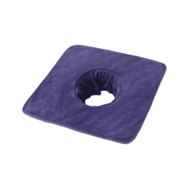 Toalla de mesa de masajes de spa, con orificio para la cara, sábana de masajes, microfibra, funda para mesa de masajes, toalla facial para salones y s Gris oscuro