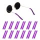 thumbnail image 1 of Uxcell 24 pares de fundas de retención de puntas de sien de silicona para gafas antideslizantes, comodidad elástica, púrpura, 1 of 6