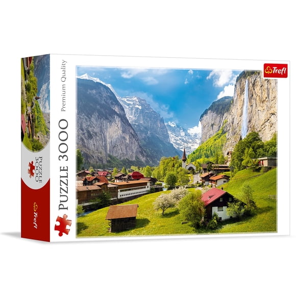 Rompecabezas Trefl Lauterbrunnen, Suiza 3000 piezas
