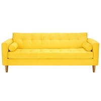 Bodevir - Sofa Retro 3Cg Felpa 04 Amarillo