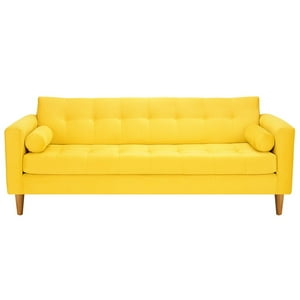 Bodevir - Sofa Retro 3Cg Felpa 04 Amarillo
