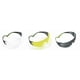 thumbnail image 1 of Lentes de seguridad Peltor SF400, paquete de 3, transparente, ámbar y gris, 1 of 7
