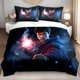 thumbnail image 1 of 3pcs Bedding set Bedding Cushion Cover Magical Wizard Print Comforter Cover Set, 1 of 1