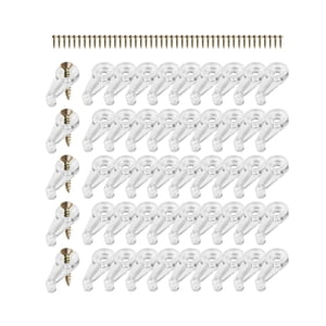Magideal - 50 Clips De Retención De Vidrio, Clips De Retención De Vidrio, Clips De Ventana Para Sujetar En Ventanas, Clips De Gabinete De Vidrio Para Fijar Marco